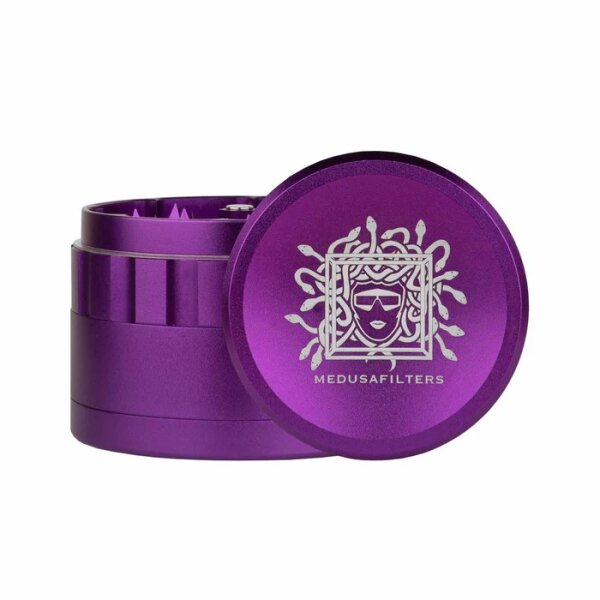 MedusaFilters - Keramik Spike Grinder - Violet - 64mm - 4 Part