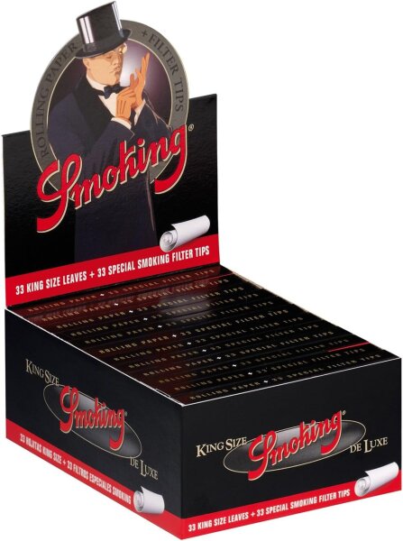 Smoking - Kingsize + Tips - DeLuxe - Box - 24 x 33 St&uuml;ck