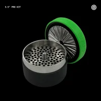 Flower Mill - Next-Gen Premium - PRO Stainless Series KIT - 3.5" - 89mm - 3 Layers