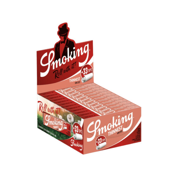 Smoking Kingsize - Thinnest - Box - 50 x 33 Stück