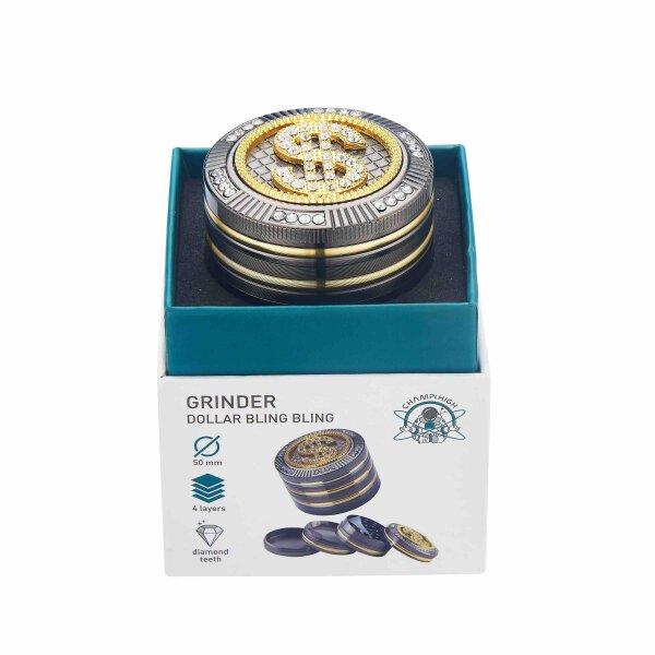 Champ High - Grinder Bling Bling Dollar - 50mm - 4 Layers