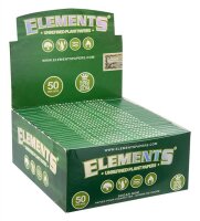 ELEMENTS - Papers - Green - King Size Slim - Box - 50 St&uuml;ck