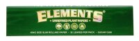 ELEMENTS - Papers - Green - King Size Slim - Box - 50 St&uuml;ck