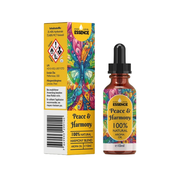 High Level Essence - Aromatherapie - Peace & Harmony - Aroma&ouml;l mit CBD und CBG