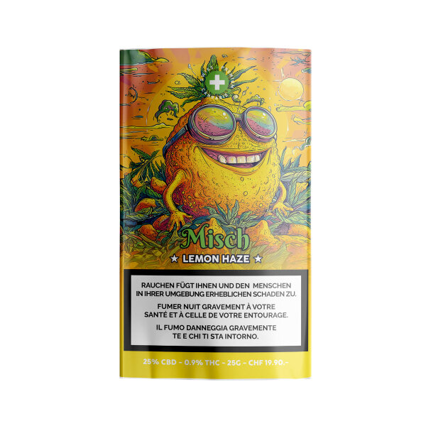 High Level Genetics - Lemon Haze - Indoor CBD Misch - 25g