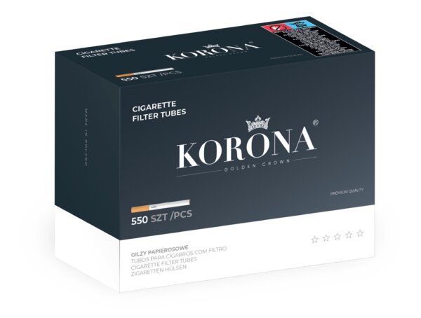Korona - Zigarettenhülsen - Box - 550 Stück
